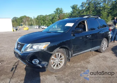 2014 Nissan Pathfinder Sl z USA, uszkodzony, nr VIN 5N1AR2MM7EC601927
